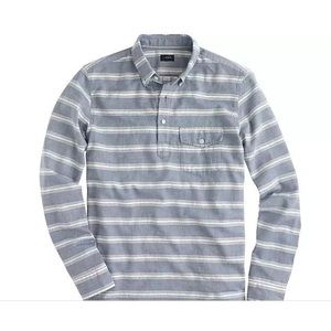 J. Crew Brush Twill Popover, M's S, Classic Fit